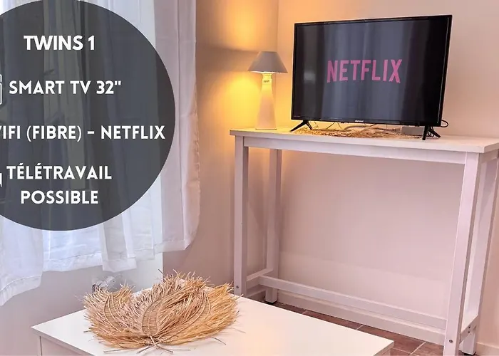 Twinsroom1 Wifi 2Pers Acces 24Sur7