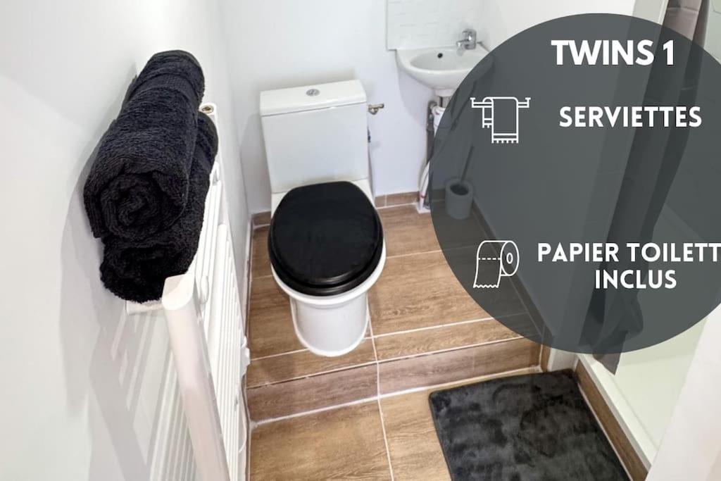 Twinsroom1 Wifi 2pers Acces 24sur7 Etampes